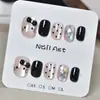 Manicura Uñas Portátiles Ojo de Gato Parches de Uñas Hechos a Mano Color Champaña Uñas Postizas Mayoreo Extraíbles y Versátiles