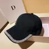 Nova Primavera e Verão Novo Boné de Baseball com Strass Moda Chapéu Feminino Casual Chapéu de Sol Transfronteiriço Chapéu com Aba Tendência