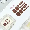 Zhengxiang Nuevas Pegatinas de Verano para Pies Pegatinas de Arte para Uñas Impermeables Color Puro Polvo de Cebolla Celebridad de Internet Pegatinas para Uñas Pegatinas de Arte para Uñas de los Pies Transfronterizo