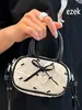 2025 Nuevo Bolso de Hombro Cruzado Pequeño Cuadrado con Lunares y Lazo Estilo Coreano de Nicho para Mujer