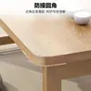 Mesa plegable de madera maciza, mesita de noche, tatami, mesita de café pequeña de caucho, mesa para alféizar de ventana, escritorio de noche, escritorio de computadora