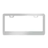 Marco Brillante para Placa de Matrícula Acero Inoxidable Cubierta para Placa de Matrícula de Coche Accesorios para Coche con Tornillos Cubierta Soporte Neutro para Placa de Matrícula de Coche de EE. UU.