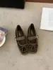 Sapatilhas Mary Jane quadradas retrô estilo francês, sapatos femininos, nova coleção outono 2026