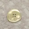 Botones Metálicos de Cuatro Agujeros con Superficie Corrugada Irregular para Camisas y Trajes, Botones Delgados Cosidos a Mano, Botones Versátiles de Aleación de Cuatro Agujeros