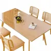 Mantel de Mesa de PVC Transparente Engrosado Vidrio Blando Impermeable Antideslizante Resistente al Aceite Lavable Mantel para Mesa de Café Plástico Placa de Cristal Mantel