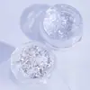 Pó para Embelezamento de Unhas Gel Tom Rosa Explosão de Glitter Brilhante 5g Alta Capacidade Ultra-Fino Glitter Prata-Branco para Nail Art