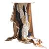 Novo Lenço Triângulo Acessório de Cintura Lenço de Seda Estampado Feminino Acessório de Lenço de Cabeça Roupa de Viagem Pequeno Xale