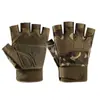 Luvas de Fitness Meio Dedo Masculinas e Femininas Esportes ao Ar Livre Ciclismo Luvas de Treino Antiderrapantes Resistentes ao Desgaste Táticas Militares Proteção para Fãs Absorção de Choque