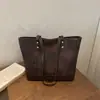 Bolso de Hombro Tote de Alta Capacidad, Elegante, Retro, Sencillo y Versátil para el Verano 2026