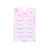 Cinco Pares de Pestañas Inferiores de Sirena, Tallo Transparente de Una Pieza, Pestañas Postizas Suaves Estilo Perezoso, Estilo Natural Largo para las Esquinas de los Ojos