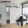 Riel Colgante para Puerta de Granero Estilo Americano Tipo J Riel Clásico Juego Completo de Riel y Accesorios de Rodillos para Puerta Corredera Directo de Fábrica