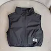 Chalecos y Chaquetas de Primavera y Otoño para Niños y Niñas, Chalecos con Parches de Letras Estilo Coreano Elegantes y de Moda para Bebés y Niños