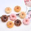 Guirnalda Pan Comida Juego Dibujos Animados Pegamento Crema Resina DIY Joyería Pasador Agujero Hebilla Zapato Decoración Accesorios Flor Zapato