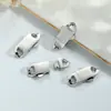 Hebilla de Cadena Cubana de Moda Hebilla de Mezclilla Figura de Ocho Nariz de Cerdo Doble Agujero Espaciador de Silicona Pulsera Ajustable Accesorios de Hebilla Metálica