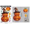 Adesivos de Halloween Transfronteiriços Adesivos Criativos de Abóbora Fantasma para Vidro Decoração de Festa de Halloween Adesivos Eletrostáticos de Morcego