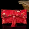 Sobres Rojos para Bodas, Exclusivos para Cambiar Títulos Formales, Diseño Único de Tela Nueva, Bolsas de Sobres Rojos de Alta Gama con Diseño de Tela