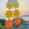 Isla de Vacaciones~Aretes Tejidos Florales Hechos a Mano Estilo Vacaciones para Mujer, Pendientes Grandes Únicos y Exagerados con un Ambiente Costero