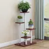 Soporte de flores de hierro forjado Sala de estar Estante de almacenamiento de pie Balcón Rábano verde Soporte de flores separado Suculenta Estante de exhibición de plantas de varias capas