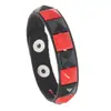Pulsera de cuero tachonada de moda europea y americana transfronteriza, pulsera de muñeca tachonada estilo callejero punk para discoteca, pulsera de cuero para parejas