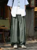 Calças Casuais Curvas Estilo Japonês 2025 para Homens, Temporada de Primavera e Outono, Calças Longas Largas Fluídas, Calças Retas Largas Plus Size para Homens