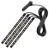 Luzes de LED de atmosfera para carro transfronteiriças uma por quatro duas monocromáticas luzes de apoio de pé decoração de carro luzes de apoio de pé