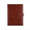 Caderno de Couro Crazy Horse A5 Caderno de Folhas Soltas Atacado Criativo Fivela Papelaria de Negócios Livro com Logotipo Impresso