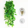Capa Decorativa Pendurada na Parede Plantas Verdes Cesta Suspensa Jiboia Flores Artificiais Trepadeiras Plantas Penduradas na Parede Trepadeiras Planta Aranha Folhas Verdes Penduradas