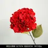 Flores artificiales rojas decoración de escena de boda ramo de flores falsas rosas hortensias flores de boda flores artificiales venta al por mayor