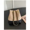 Bolso de cubo con cadena de patrón de diamantes único para mujer, nuevo de otoño 2026, estampado de leopardo, de hombro, cruzado y mochila de alta gama