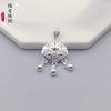 Colgante de plata pura S999 de moda nacional con cerradura de larga duración para bebé niña, collar con cerradura de seguridad Baifu, colgante ligero, regalo de lujo