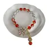 Pulseira de Contas Flor Quebrada de Jade Borboleta Super Fada Design de Nicho Feminino Ins Fada da Floresta Doce Colorido Contas Atacado