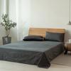 Sábana de Algodón Teñido con Hilo Algodón Lavado Sábana Individual Simple de Algodón Puro para Dormitorio Casa de Huéspedes Ropa de Cama Individual
