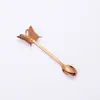 La Cuchara Mariposa Más Popular de Amazon Cuchara de Acero Inoxidable 304 Cuchara de Café de Titanio Cuchara para Revolver Tenedor de Tres Púas para Pastel