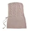Bufanda de Cuello Tejida de Lana con Capucha y Bufanda, Suéter de Cuello Engrosado de Doble Propósito, Otoño para Hombres y Mujeres, Cálido y Anti-Nuevo Estilo