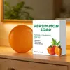 Jabón Purificante y Desodorizante de Caqui Transfronterizo (Sabor Té Verde) Pastilla de Jabón de Caqui 100g