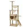 Rascador para gatos, nido para gatos, árbol para gatos, rascador integrado, plataforma para gatos, cápsula de espacio no ocupante para el hogar, plataforma de salto para gatos de madera no maciza