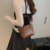Bolso tote retro de moda popular de este año 2025, bolso de axila de gran capacidad, estilo minimax, bolso de hombro grande