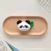 Conjunto de Dos Piezas Panda de Peluche Hoja Muñeco de Algodón Broche Accesorios Bolso Accesorios para Ropa Accesorios DIY Adornos Colgantes