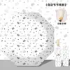 Paraguas Totalmente Automático para Niñas, Paraguas Retro de Aspecto Elegante para Mujeres, Doble Uso para Sol y Lluvia, Paraguas Plegable para Sombrilla, Protección Solar y Protección UV
