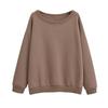 Traje Casual para Mujer 2024 Nuevo Estilo Otoño Temprano Sudadera de Manga Larga con Hombro Inclinado Shorts Sueltos de Pierna Ancha Traje de Dos Piezas