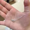 Novo Colar de Pérola do Amor em Prata de Lei S925 para Mulheres, Corrente de Clavícula da Moda que Não Desbota, Corrente de Pescoço Versátil de Nicho de Alta Qualidade