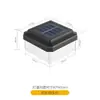 Luminárias solares de pilar para vilas de jardim, luzes solares quadradas para pátio e cercas, postes de luz solares integrados para uso doméstico