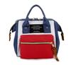 Bolsa de Momia Pequeña Costura Color Contrastante Portátil Bandolera para Salidas Simple Cierre Almacenamiento de Botellas Bolsa Multifuncional para Madre y Bebé