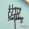 Te deseamos longevidad, salud y longevidad, Insignias de Acrílico Engrosado para Pasteles, Insignias para Postres de Repostería