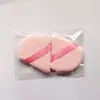 Éxito de ventas transfronterizo: Esponja de Polvo para Maquillaje en Forma de Abanico, Esponja de Terciopelo Ultra Suave y Delicada de Pelo Corto para Polvo Fijador, Esponja Triangular para Polvo