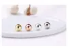 Cuentas de Plata S925 Cuentas de Luz Chapadas en Oro Cuentas Redondas Cuentas de Plata Pulsera Cuentas Sueltas DIY Cuentas de Posicionamiento Accesorios para Pulsera Collar