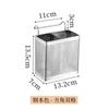 Portapalillos de Acero Inoxidable de Poros Finos Jaula Colgante para Palillos de Cocina Escurridor Cuadrado a Prueba de Moho Tubo de Drenaje Caja de Almacenamiento para el Hogar