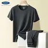 Nueva camiseta interior térmica sin costuras de cuello redondo para hombre para otoño e invierno, con forro polar añadido y forro polar de doble cara engrosado para abrigar, fabricante de camisetas de manga corta