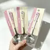 Cuchara redonda de acero inoxidable con estampado de dibujos animados auténticos de Hello Kitty, linda y portátil para uso doméstico y estudiantes