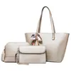 Bolso de Mujer 2025 Nueva Tendencia de Moda Bolso Tote Versátil para Hombro y Mano para Mujer Set de Tres Piezas